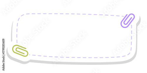 Paperclip School Book Label Sticker for Kids