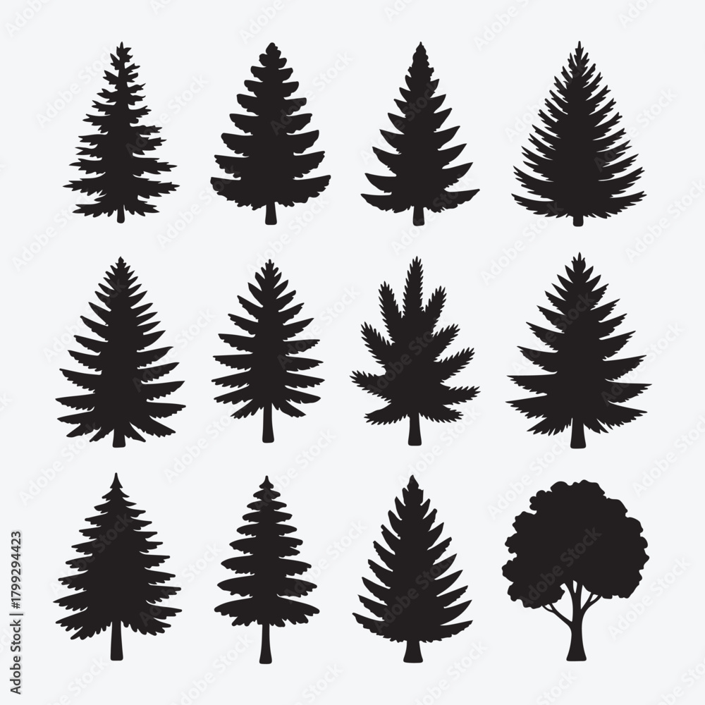 Obraz premium Isolated green cannabis marijuana vector tree pattern foliage