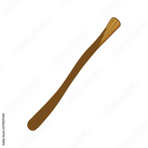 wooden stick vector illustration