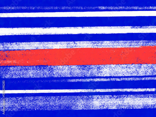 Grunge stroke pattern on blue background.