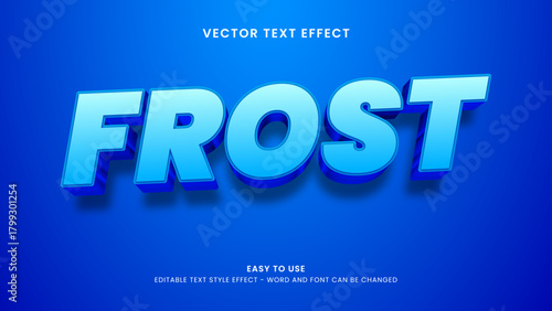 frosty editable text effect