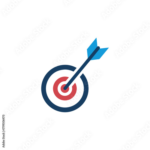 Target Arrow Logo, Bullseye, Goal, Success, Achievement Icon