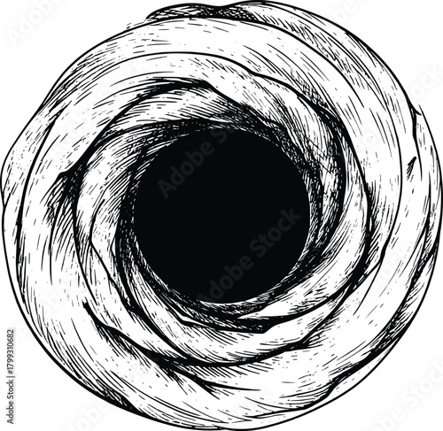 Underground Cavern Entrance Illustration 