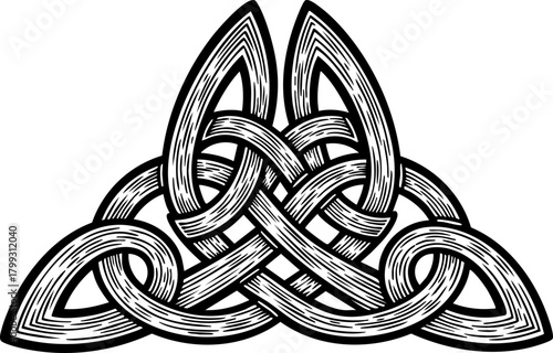 Intricate Celtic knotwork design offers timeless elegance and cultural richness for your creative projects, evoking heritage and connection.