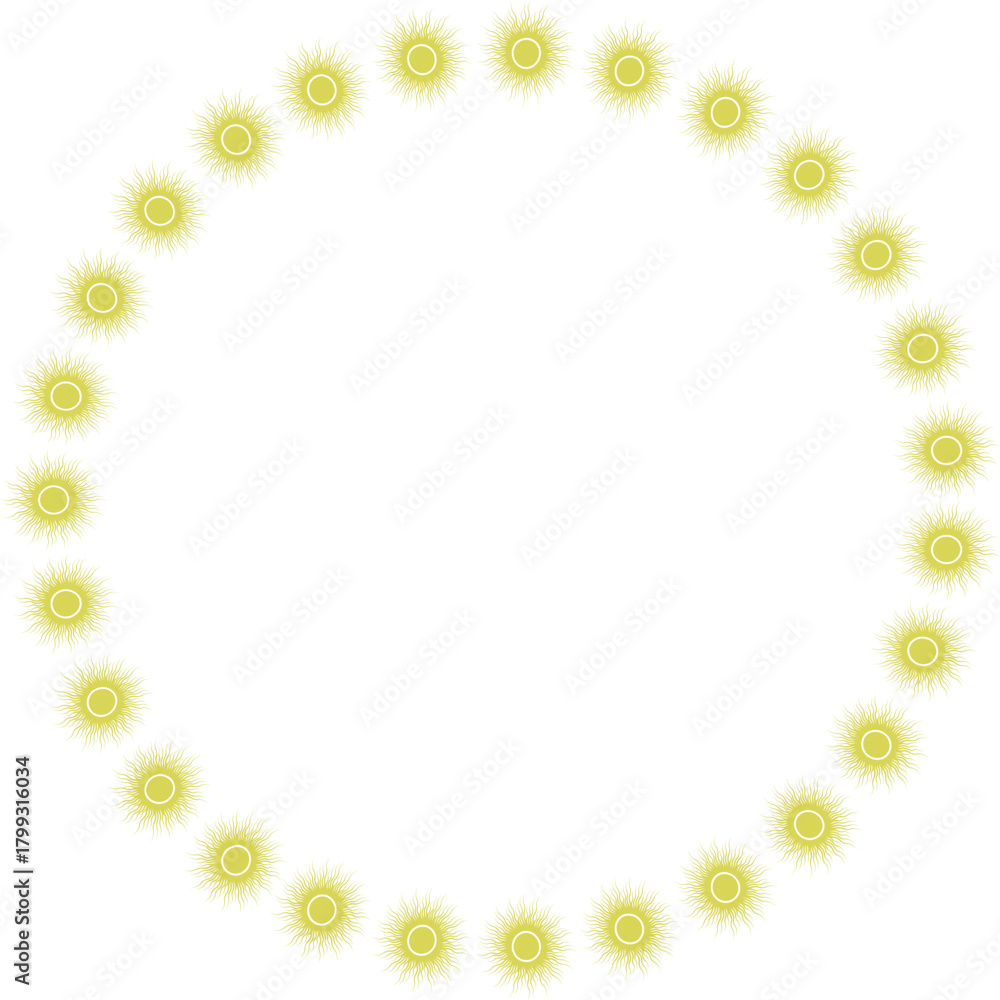 Fototapeta premium Star round frame. Sunburst explosion star. Template with empty space for your text