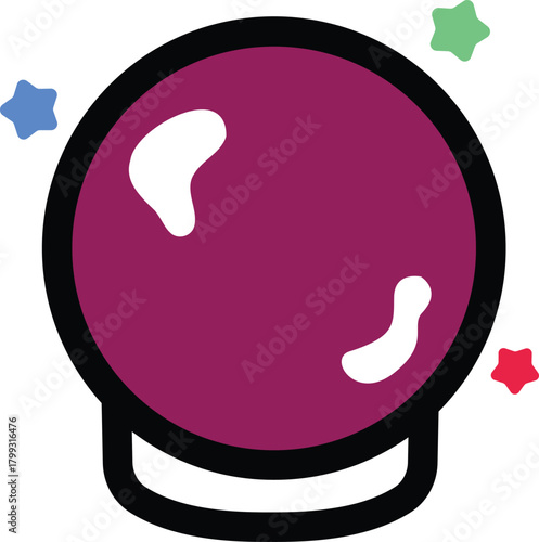 a mysterious crystal ball for prophecy and magic