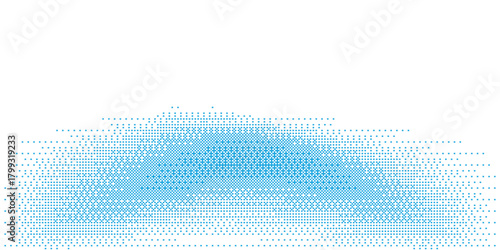 bitmap blue pixelated dither pattern wallpaper. Abstract glitchy 8 bit video game pattern background. Wide rasterized backdrop. design