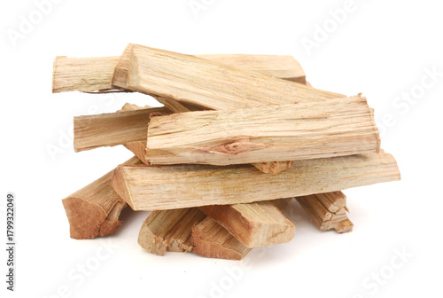 Fatwood on a white background