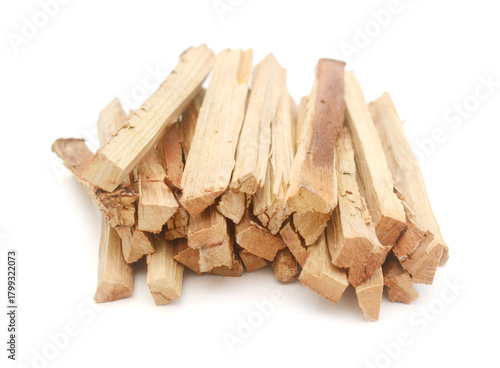 Fatwood on a white background