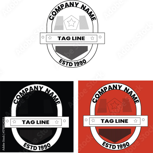 This versatile vector template is easily editable and ideal for branding, team uniforms, apparel, sports event promotion, or any project needing a classic, retro sports badge.