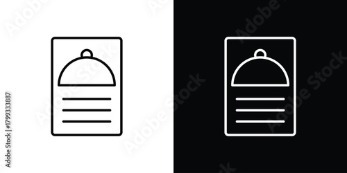 car door icon outline. Vector isolated pictogram for web
