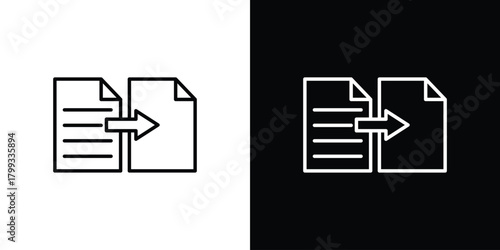 Compare icon outline. Vector isolated pictogram for web