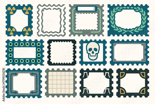 Rontgen's Discovery of X-rays Decorative Frames with Medical and Scientific Elements