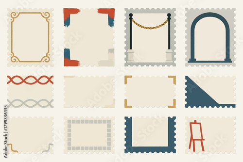 Go to An Art Museum Day with Classic Decorative Frames and Architectural Elements