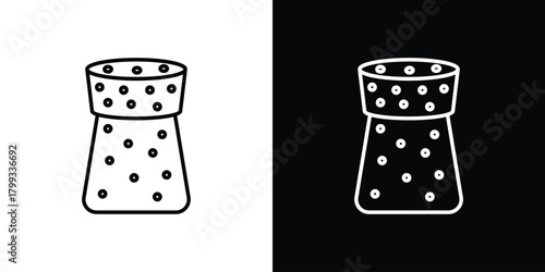 Cork icon outline. Vector isolated pictogram for web