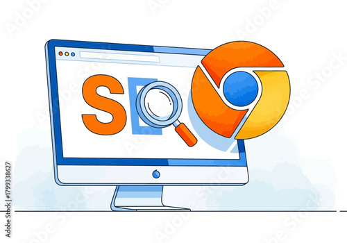 SEO Optimization with Chrome Browser A Visual Guide to Search Engine Success.