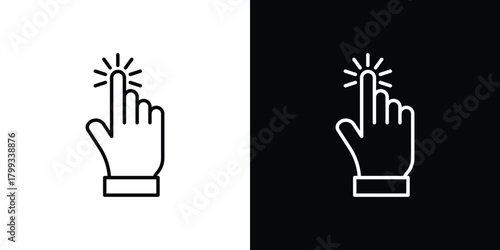 Easy to use icon outline. Vector isolated pictogram for web