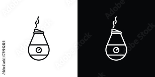 Humidifier icon outline. Vector isolated pictogram for web