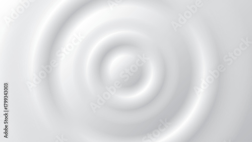 Abstract 3D circle wave on white background