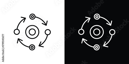 Methodology icon outline. Vector isolated pictogram for web