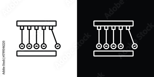 Momentum icon outline. Vector isolated pictogram for web