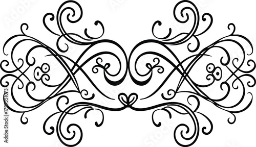 Decorative filigree flourishes ornate scrollwork elegant flourish design 60