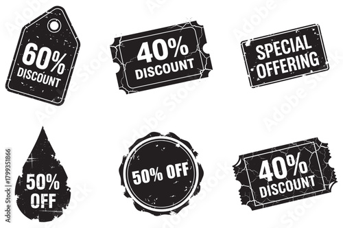 Dynamic discount tags and tickets offer savings and special deals