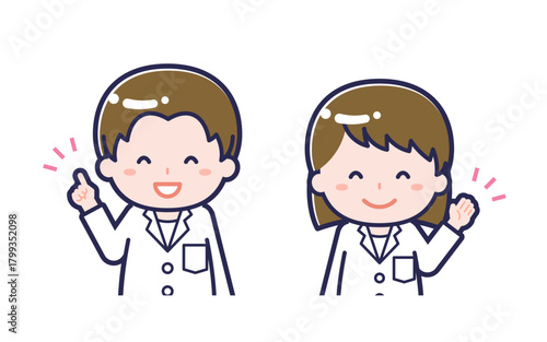 薬剤師／2人組／男女 01