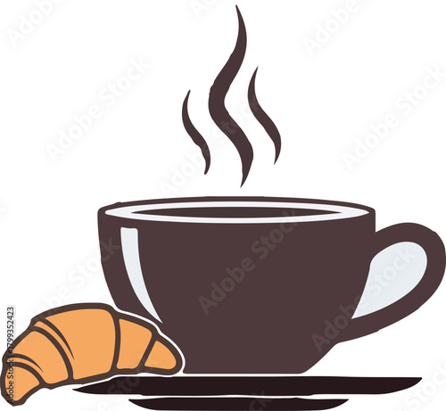 Enjoy a well deserved coffee break with fresh croissant anytime, anywhere, a simple pleasure that makes your day better, relax and recharge now