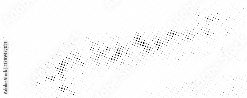 Black-white gradient halftone dots background. Pop art in vector illustration for your creative design