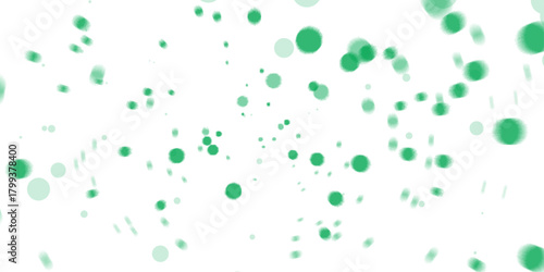 Bright colorful water drop texture and splash vector art pattern on a green backdrop for decoration design