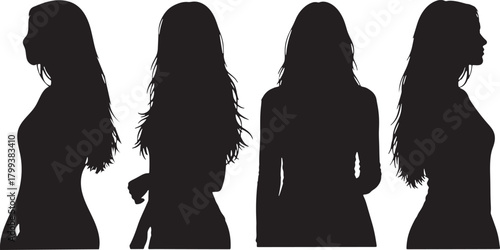 Woman silhouettes collection