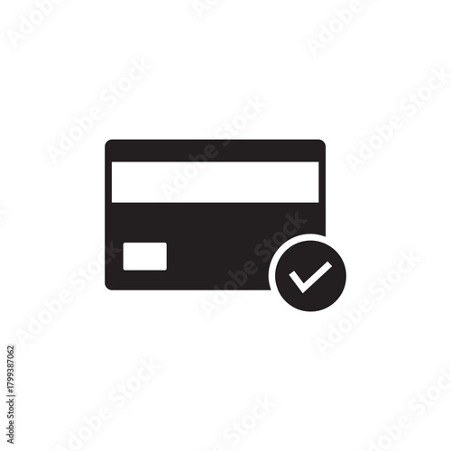 Credit Card Payment Success Confirmed Checkmark Icon
