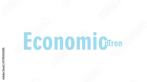 Economic Trends Text Animation with Animate In Effect
