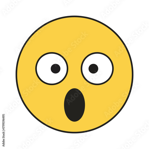 Surprised Emoji Icon Expressing Shock, Amazement, and Unexpected Reactions