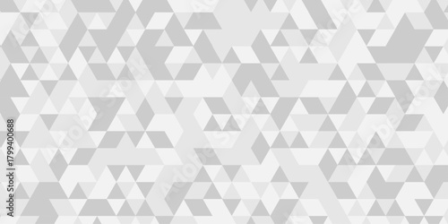 Abstract geometric wall tile and metal cube background triangle wallpaper. Seamless geometric pattern low polygon backdrop background. Gray diamond overlap polygonal background.	