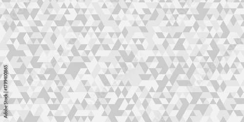 Abstract geometric wall tile and metal cube background triangle wallpaper. Seamless geometric pattern low polygon backdrop background. Gray diamond overlap polygonal background.	