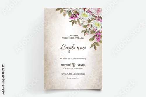 Save the date wedding invitation templates
