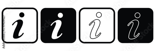information icon set. info button. info symbol flat style. Information icon collection. Info icons Info Point Icon Black. Help Logo. Info simple set vector icon. Info Sign Icon. info sign, information