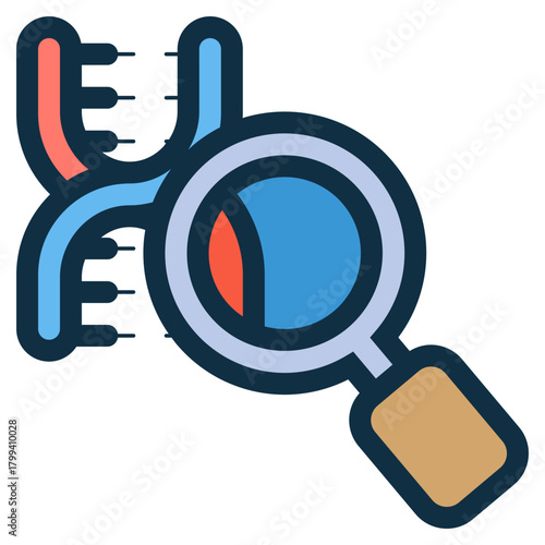 DNA genetic research science icon