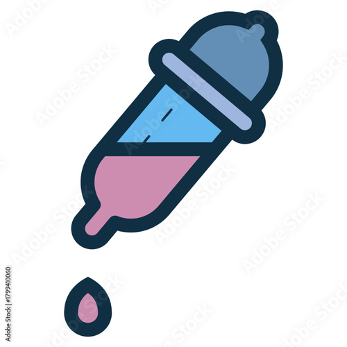 glass pipette liquid drop icon