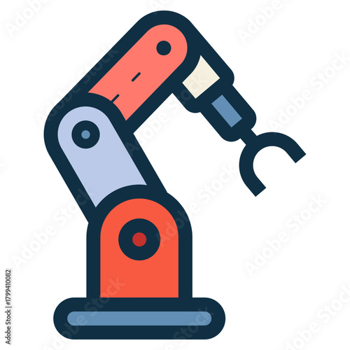 industrial robotic arm icon