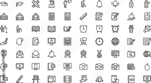 Collection of pixel art icons representing various symbols and objects in black