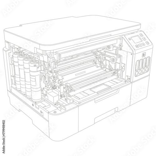 vector drawing of a house