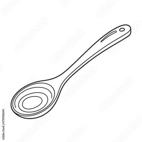 spoon on white background