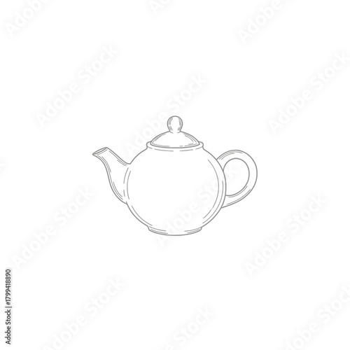 teapot isolated on white background