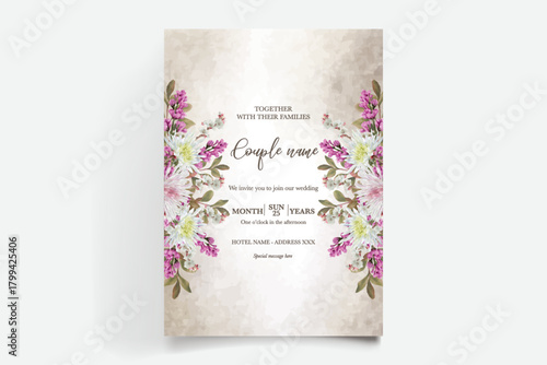 Save the date wedding invitation templates