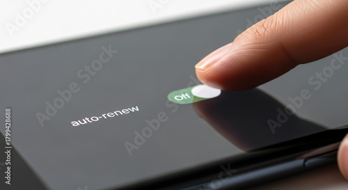 Auto-renew switch set to on