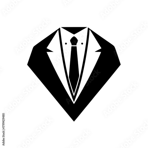 vector illustration of a suit