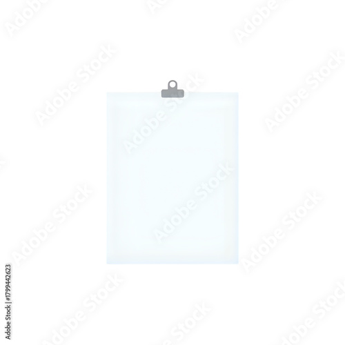 Clean document clipboard mockup for your message